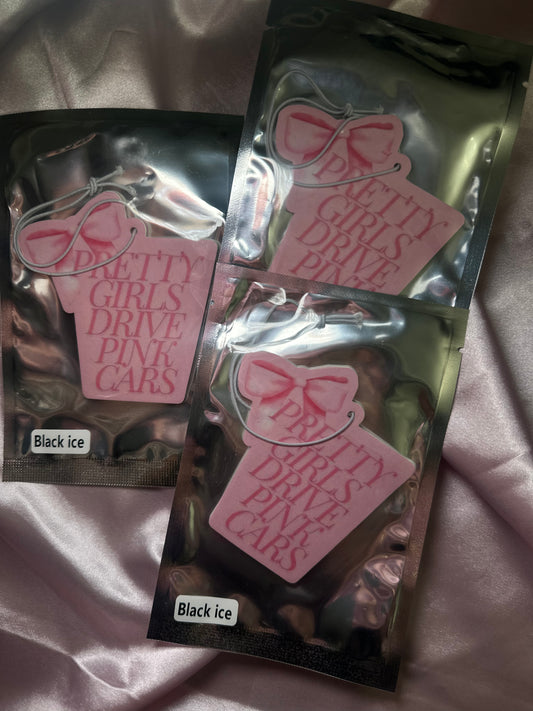 Pretty Girls Drive Pink Cars - Air Freshener